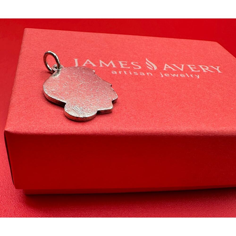James Avery Daddy's Girl Sterling Silver 925 Charm W/Jump Ring Box Pouch 3.24 GR - Picture 2 of 10